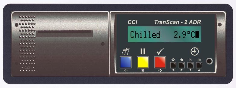 Handledning TranScan 2 Skriv ut "Delivery ticket" (aktuell temperatur) Typ R Tryck en gång displayen visar DELIVERY TICKET.