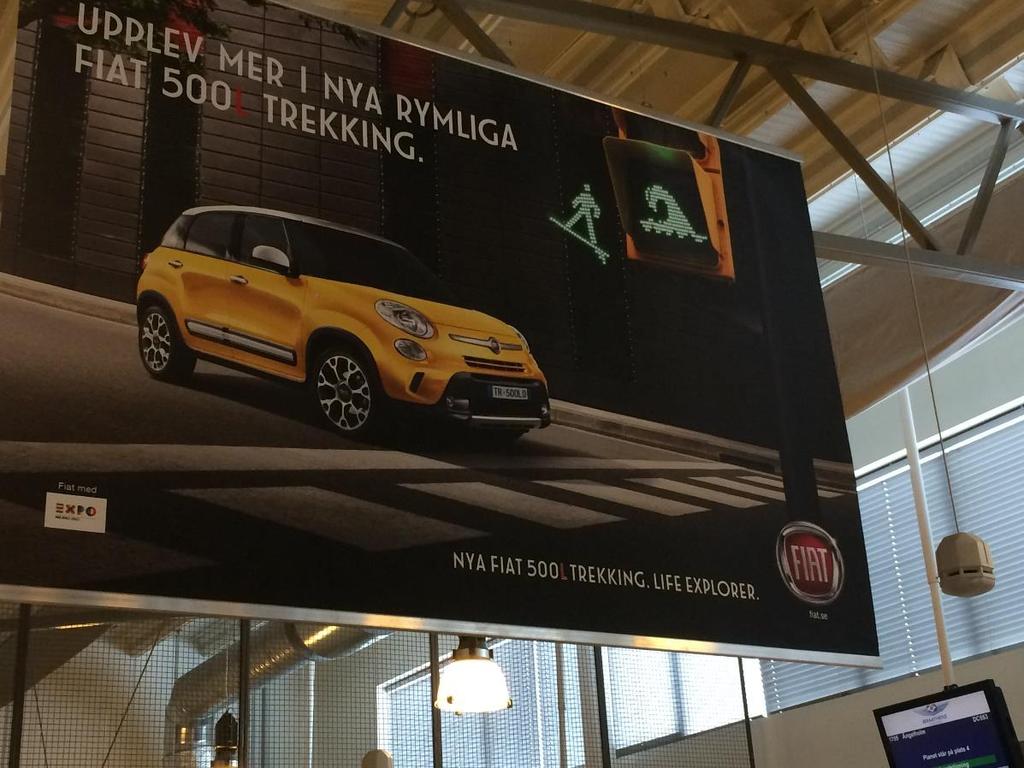 5 m2 Banners/Vepa Stockholm Skavsta, Linköping Pris per styck, format 5 m2 Terminal, avgångshall, gater, ankomsthall och utomhus 90.000 sek 54.000 sek 36.000 sek Växjö, Halmstad 60.000 sek 36.000 sek Västerås 40.