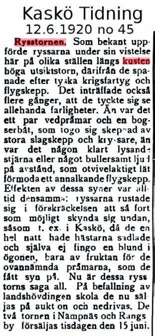 Rysstornet på Majorsbacken Tornplatsen. Den röda linjen visar var triangelpunkten finns. Tornet hade tre stödstolpar, som var fästade i berget med flatjärn.