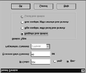 Projektering av INTERBUS-systemet 3 Konfigurering av bussuppbyggnad Offlinekonfigurering: Insert with ID code (Infoga med IDkod) Bussuppbyggnaden kan projekteras online eller offline med CMD-Tool.