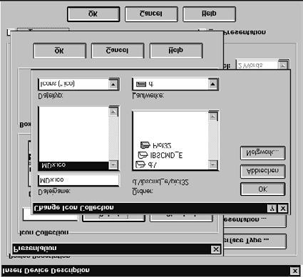 3 Projektering av INTERBUS-systemet Visning För att enklare identifiera omformaren kan man med CMD-Tool från och med version 4.50 kopiera egna ICO-filer till objektlistan ".\IBSCMD\Pict32\" (bild 12).