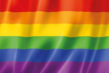 Regnbågsflaggan (också kallad Prideflaggan) är en symbol för HBTQ-rörelsen.