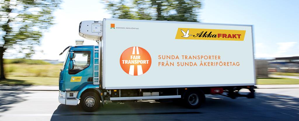 Certifierade transporter med kvalitet och hållbarhet i åtanke Vi har tagit ställning för sunda transporter från sunda åkeriföretag.