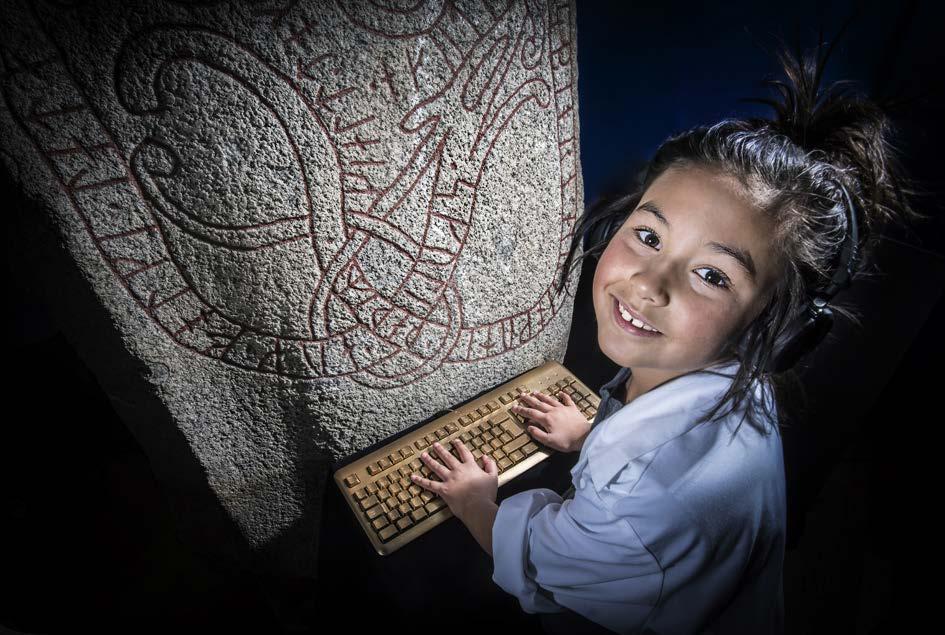 Statens historiska museer Årsredovisning 2017 41 På Historiska museets jullovsaktivitet fick deltagarna vara med och skapa ett spännande historiskt äventyr. vanlig gymnasieklass.