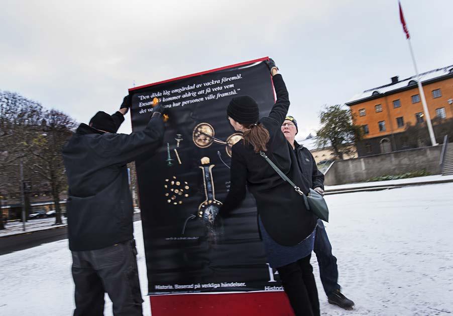 46 Statens historiska museer Årsredovisning 2017 Historia. Baserad på verkliga händelser kampanj under december för att förstärka Historiska museets varumärke som historieberättare.