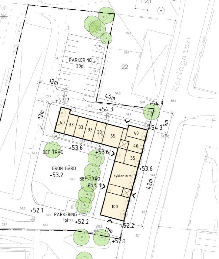 2.3 Hydrogeologi Ca 100-150 meter väster om fastigheten ligger pråmkanalen som mynnar i Vänern. Grundvatten har påträffats i en borrpunkt på ca 2.5 meter under markytan.