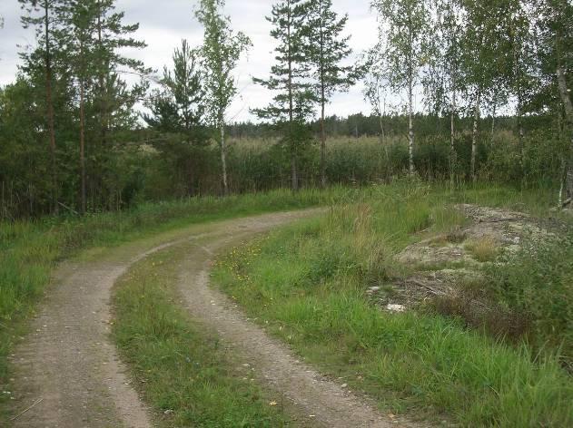 2 Skogsbilväg - Ehnsjövägen 2.1 Förutsättningar Som underlag för projektet ligger en tidigare utredning (Ramboll Finland), där blandningar av flygaska och grus har undersökts [5].