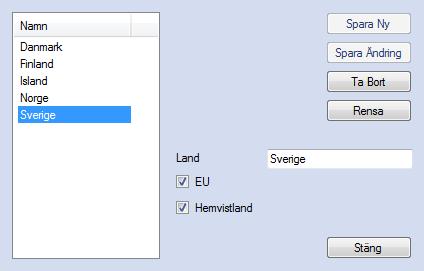 EconExact Manual - Standardlistor Betalningsvillkor har en beskrivande funktion på t.ex. offerter och fakturor.