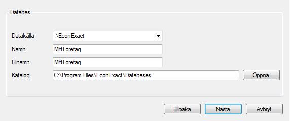 Om det är första gången programmet installeras på dator och programmet inte ska användas över nätverk bör en ny användare alltid läggas till.