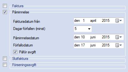 EconExact Manual - Fakturering Undantag för att se och ändra villkor. Ett undantag läggs till genom att klicka på knappen Lägg Till.