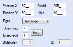 EconExact Manual - Utskriftsmall 1 Tryck på en av knapparna längst upp till vänster, exempelvis knappen med texten ABC (denna lägger till ett objekt med text).