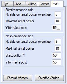 EconExact Manual - Utskriftsmall för att visa alla poster på dokumentet.