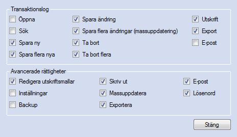 EconExact Manual - Användare minst ett tecken och vara unikt. Två användare kan inte ha samma användarnamn. Fullt namn anger hela namnet på användaren och kan vara tomt.