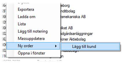 EconExact Manual - Artikelorder Mass-order Det är möjligt att lägga ordrar till flera kunder samtidigt.