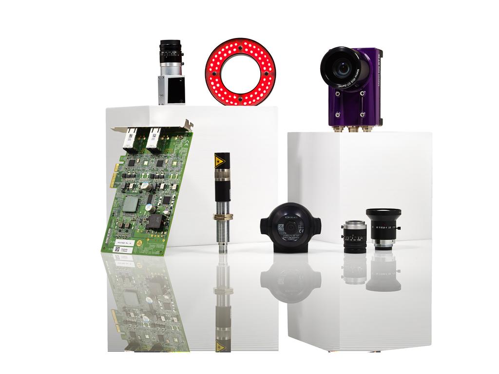 Bildanalys & Vision Komponenter för avsyningsapplikationer, från optik och kameror till anpassade datorer och mjukvaror.