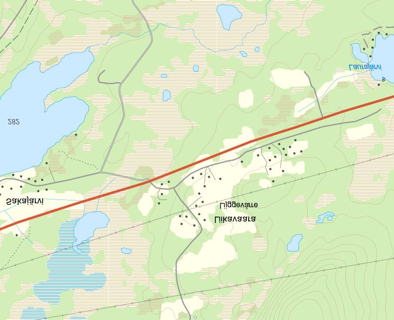 Ny sträckning av väg E10 Gråberg Damm Dagbrott Moränupplag
