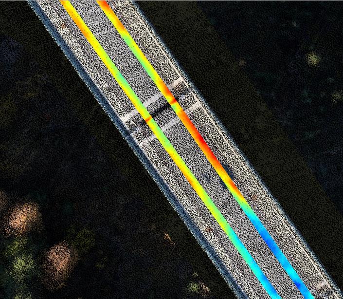 3. Visualisering av Svinesundsbron Vid visualiseringen av Svinesundsbron ser man nyttan vid direkt visualisering av punktmoln.