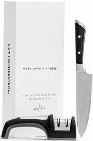 Levereras i en exklusiv vit presentkartong. Art 1235 Mannerströms kockkniv knivset steel 3 delar Knivset i elegant design och med högsta kvalitet i japanskt stål.