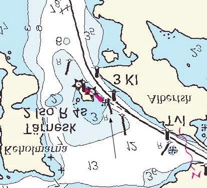 5 Nr 8 Skagerrak Sjökort: 933 956 Sverige. Skagerrak. Malö Strömmar. Tärneskär. Läge på prick och bränning justeras.