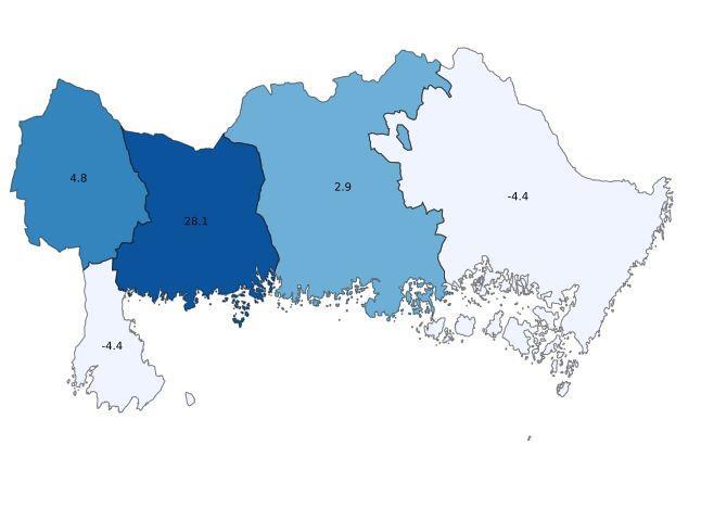 Region Blekinges analys av utvecklingen campinggästnätterna är att ett antal campingar i Blekinge uppgraderade sina bokningssystem till en ny version inför 2017.