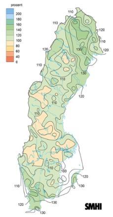 Ett nytt svenskt vindrekord noterades i januari och i slutet av september uppmättes ett nytt svenskt lufttrycksrekord.