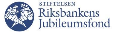 Memorandum: Invitation to nominate researchers for Pro Futura Scientia Riksbankens Jubileumsfond (RJ, known internationally as the Bank of Sweden Tercentenary Foundation) is an independent Swedish