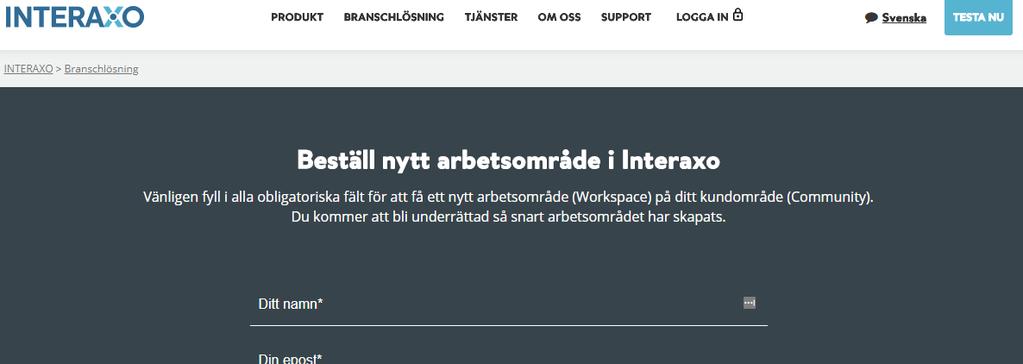 arbetsområdesadministratör. Denna roll kan innehas av flera personer. OBS! Du måste ange minst en arbetsområdesadministratör.