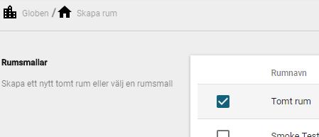 Rumsadministratören är den som primärt ansvarar för att administrera befintliga rum.