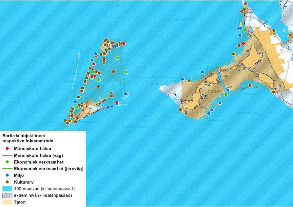 59 4.1.19 Skanör/Falsterbo och Höllviken/Ljunghusen Skanör/Falsterbo och Höllviken/Ljunghusen har varför sig identifierats utifrån översvämningsrisk från havet.