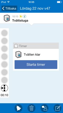 Den förinställda timern startas när man trycker på Starta timer-knappen. 5.2.