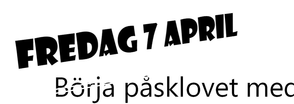 Börja påsklovet med Parkour! SGA (Sandvikens Gymnastikavdelningar) Fredag 7 april 20-21.30 10-14 år 21.