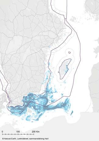 Allmänna intressen och övriga planeringsförutsättningar Allmänt intresse av väsentlig betydelse för yrkesfiske baseras på de största landningsvärden för tolv olika definierade fiskerier under åren