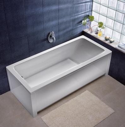 VANE AKRYLÁTOVÉ MODO komfortná šírka vane (70-80 cm) pre pohodlný kúpeľ kompletná vaňa vrátane nôh materiál sanitárny akrylát Lucite - teplý na dotyk ideálne pre ľahké čistenie, hrúbka 4 mm hĺbka 45