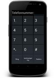 SoundShell Easy talande mobilapplikation - Den billigaste svensktalande mobilen på marknaden. - Enkel användargränssnitt på touchscreen.