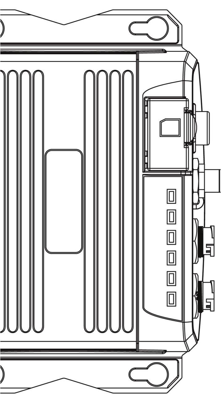 Ansluta med NMEA 0183-enheter V3100 har stöd för två NMEA 0183-portar och extern kontakt för tyst läge med den 12-poliga datakabeln.