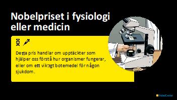 Ekonomipriset delas ut samtidigt som Nobelpriset under samma högtidliga former. Nobelprisutdelningen Den 10 december varje år delas Nobelpriset ut.