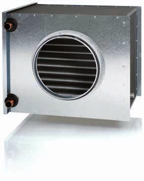 Cirkulära kanalkylare för kyl med cirkulär kanalanslutning har kyl som energibärare och används för att kyla ventilationsen i ett ventilationssystem.