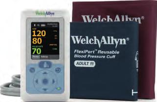 Garanti: Manometern WA 767 har livstids garanti. DS44 dosmanometer 5 år, FlexiPort -manschetter 3 år och övrigt 1 år. Welch Allyn FlexiPort EcoCuff enpatient manschett utan slang och koppling.