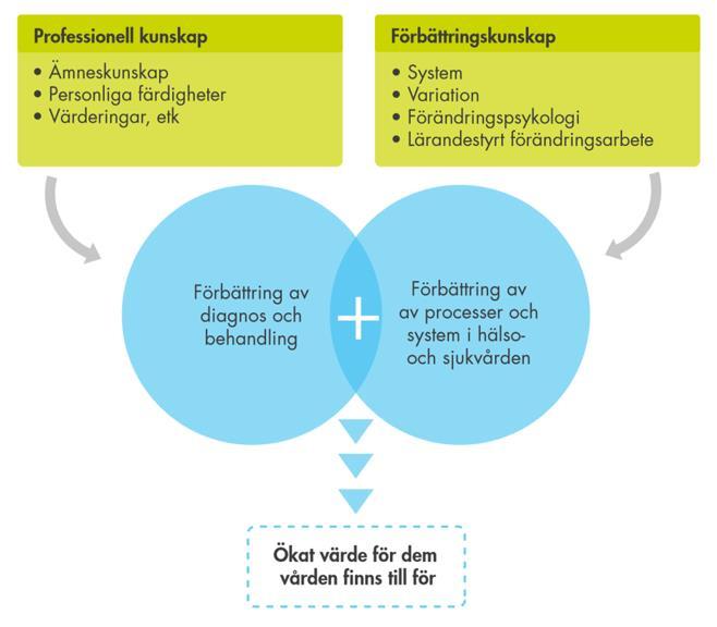 Förbättringskunskap Den kombinerade och oupphörliga ansträngningen av alla - hälso- och sjukvårdens professioner,