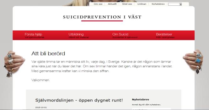 Länkar, tips Suicidprevention i väst http://www.suicidprev.com/ Ungdomsmottagning på Internet www.youmo.se Föreningen Minds självmordslinje www.mind.