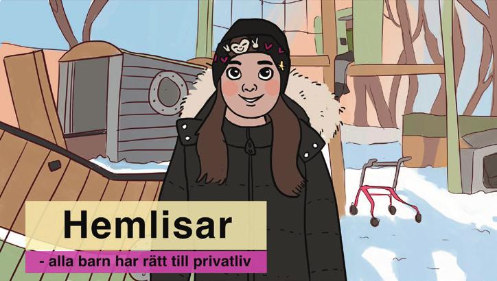 Hemlisar Filmen Hemlisar handlar om att barn som behöver hjälp har rätt att få hjälp (barnkon ventionens artikel 23), och om att alla barn har rätt till hemligheter