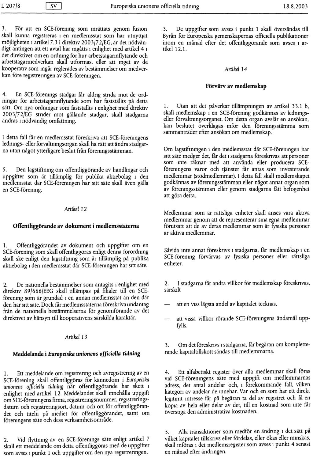 RÅDETS FÖRORDNING