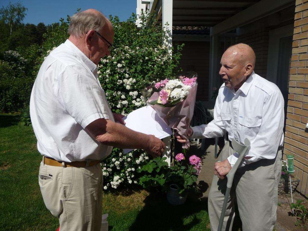 Per Bergenzaun 99 år Den 27 maj fyllde vår grand old man i logen 99 år.