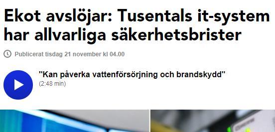 Jag blev förvånad för det är ingenting man tänkt så mycket