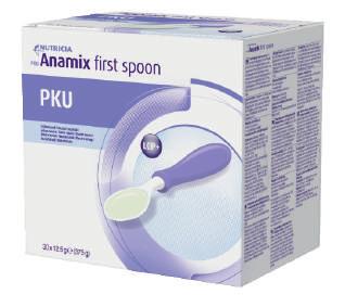 PKU Anamix First Spoon är en mer koncentrerad proteinersättning som möter det växande barnets behov.