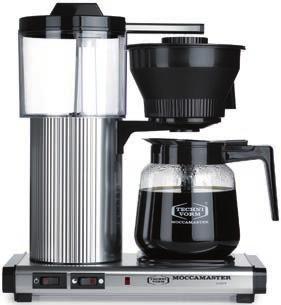 Småmaskiner Kaffebryggare Moccamaster CD Grand 1,8L AO Perfekt för det lilla kontoret, brygger 1,8 liter på 6 minuter, motsvarar 14,4 koppar á 1,25dl.