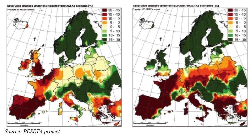 Förväntade stora klimatförändringar kommer att påverka markanvändningen i