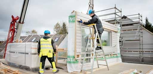 Nyckeltal Plusshus 2012 Nettoomsättning: 135 Mkr Medelantal anställda: 75 Trälyftet Setras patenterade industriella byggsystem för flervåningshus, med moduler i massivträ.