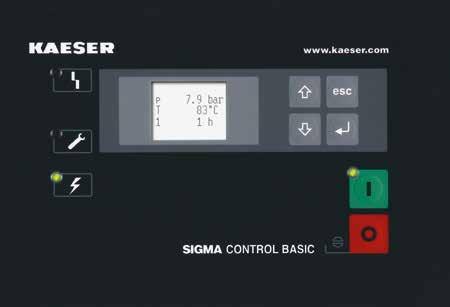 SIGMA CONTROL BASIC... till SXC Kompressorstyrningen SIGMA CONTROL BASIC används i våra "allt-i-ett"-tryckluftssystem i skruvkompressorserien SXC.