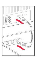 Om tv:n har en HDMI ARC-port HDMI ARC är en speciell port som ser ut som en vanlig HDMI-port. Även om de ser likadana ut kommer du inte att höra något ljud om du ansluter till en vanlig HDMI-port. 1.